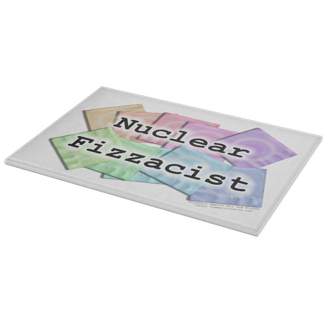 Bartender - Nuclear Fizzacist GLASS CUTTING BOARDS (Corner)