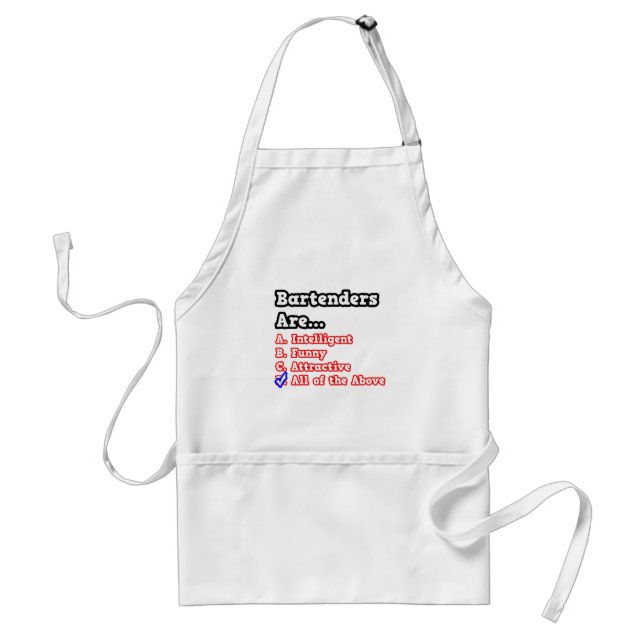 Bartender Quiz...Joke Standard Apron (Front)