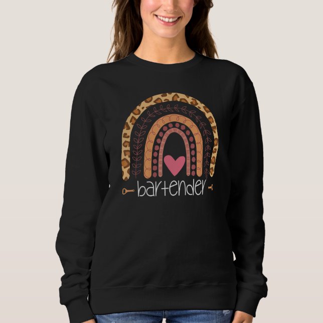 Bartender Rainbow Boho Sweatshirt (Front)