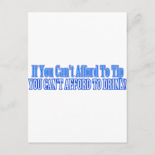 Bartender Saying Postcard