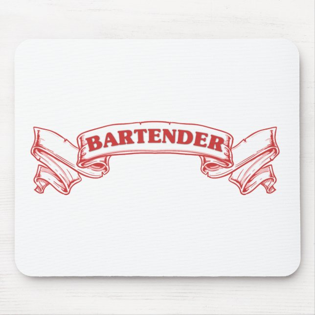 Bartender Scroll Mouse Mat (Front)