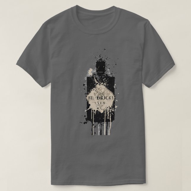 Bartender Shirt Splatter Bar Art Black Cucumber Gi (Design Front)