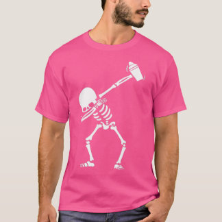 Bartender Skeleton Dabbing Dab Dance T-Shirt