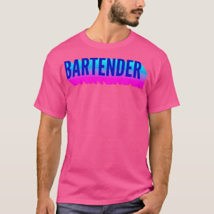 Bartender With Long Gradient Shadow 2 T-Shirt
