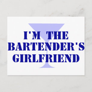 Bartender's Girlfriend Postcard