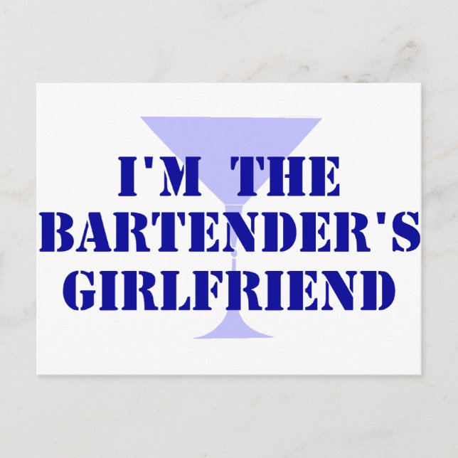 Bartender's Girlfriend Postcard (Front)