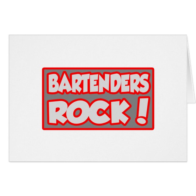 Bartenders Rock! (Front Horizontal)