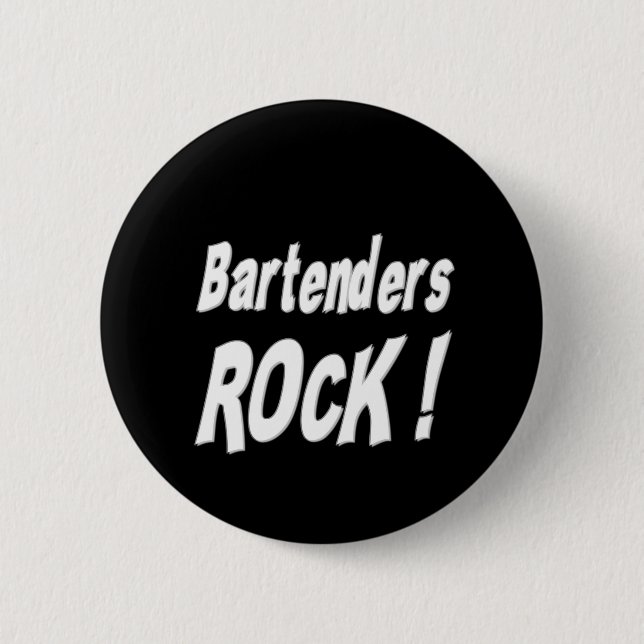 Bartenders Rock! Button (Front)