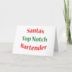 BartenderTop Notch Holiday Card