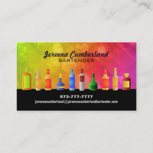 Bartending Business Cards