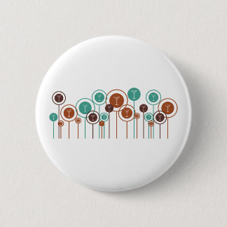 Bartending Daisies 6 Cm Round Badge