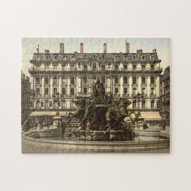 Bartholdi Fountain Lyons France Jigsaw Puzzle (Horizontal)