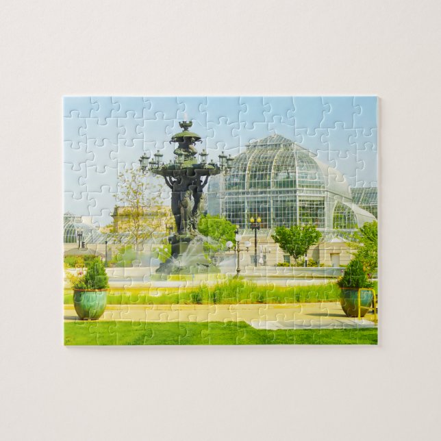 Bartholdi Water Fountain Washington Jigsaw Puzzle (Horizontal)