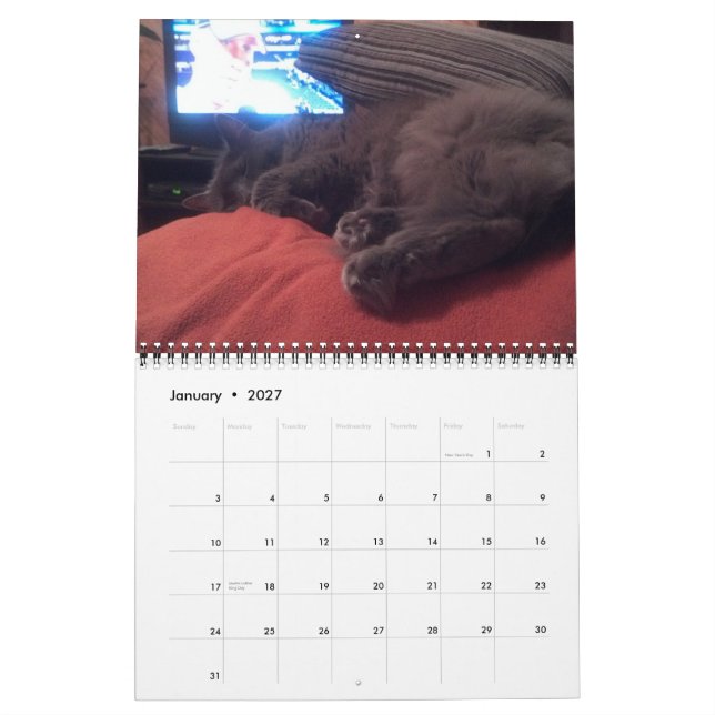 BARTHOLOMEW 2012 CALENDAR (Jan 2027)