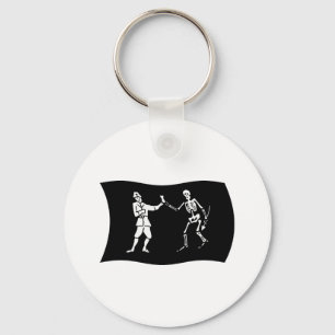 Bartholomew Roberts Flag Keychain