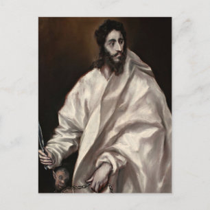Bartholomew the Apostle by El Greco Postcard