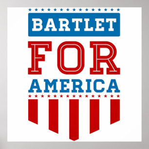 bartlet for america poster