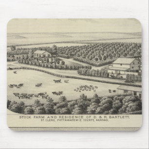 Bartlett and Roberts Residences and Farms, Kansas Mouse Mat