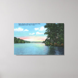 Bartlett Carry Club View of Upper Saranac Lake Canvas Print