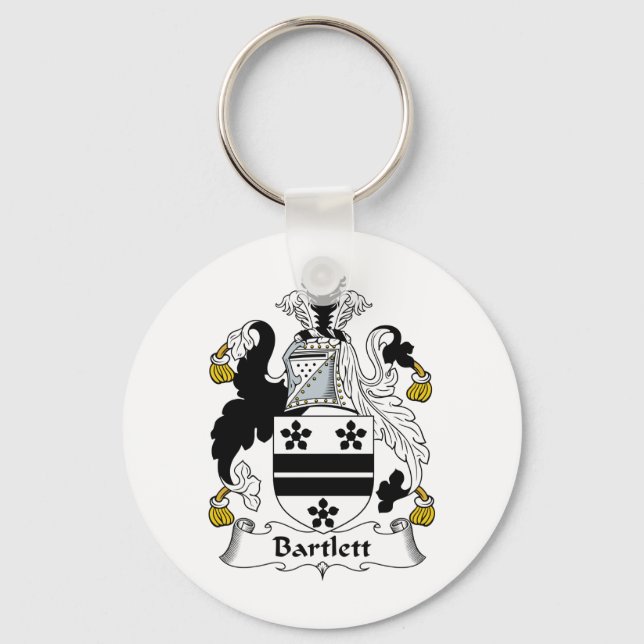 Bartlett Family Crest Key Ring (Front)