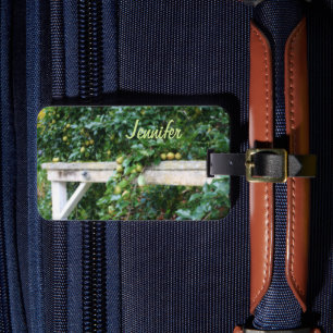 Bartlett Pears On Tree Orton Effect Personalised Luggage Tag