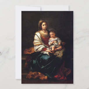Bartolomé Esteban Murillo - La Virgen del Rosario Invitation