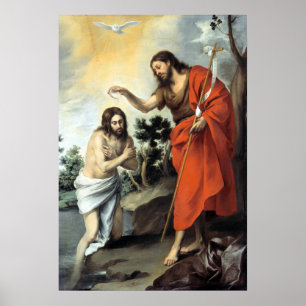Bartolomé Esteban Murillo The Baptism of Christ Poster