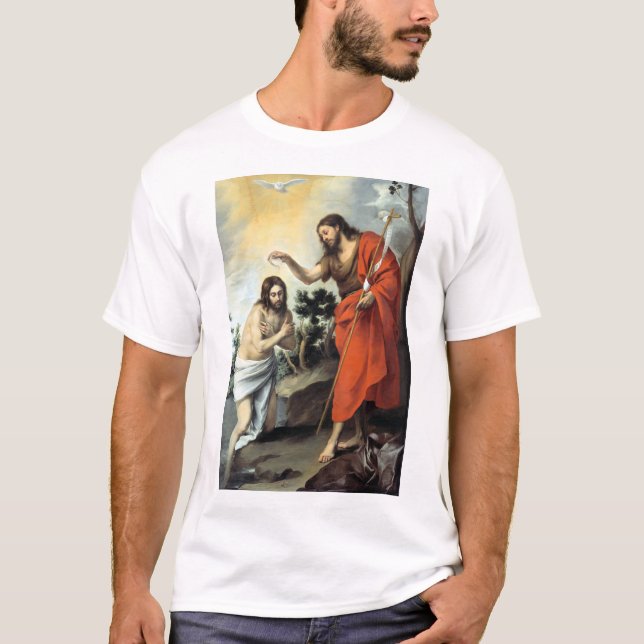 Bartolomé Esteban Murillo The Baptism of Christ T-Shirt (Front)