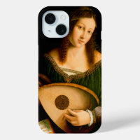 Bartolomeo Veneto Lady Playing Lute Portrait Art