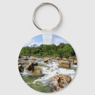 Barton Creek - Austin, Texas - 3 Mile Waterfalls Key Ring
