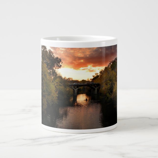 Barton Creek Sunset - Austin Texas Large Coffee Mug (Front)