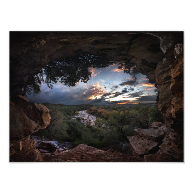 Barton Creek Sunset - Austin, Texas Photo Print (Front)