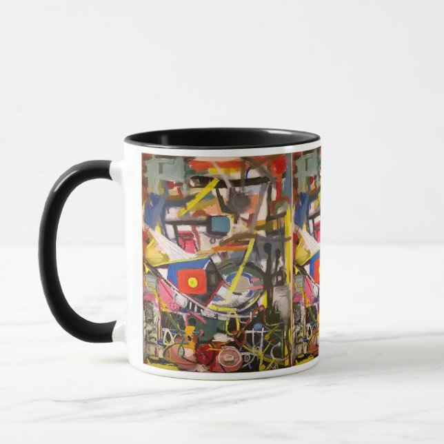 "Barton Springs" painting mug Jeff Hankamer (Left)