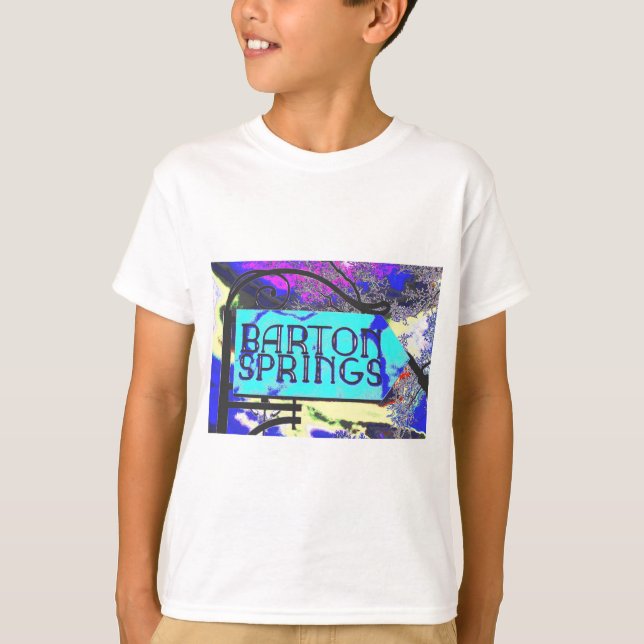 Barton Springs Sign T-Shirt (Front)