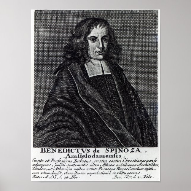 Baruch de Spinoza Poster (Front)