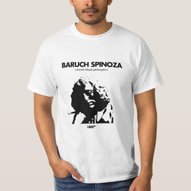 Baruch Spinoza White T-shirt (Front)