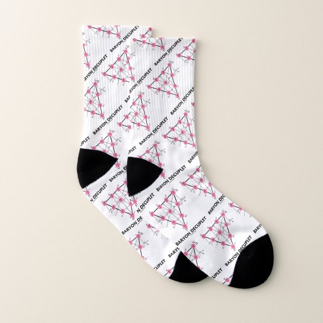Baryon Decuplet Particle Physics Socks (Pair)