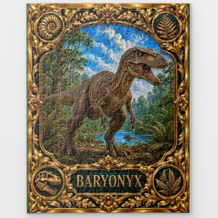 Baryonyx Dinosaur, Jewelled Heirloom Art Jigsaw Puzzle