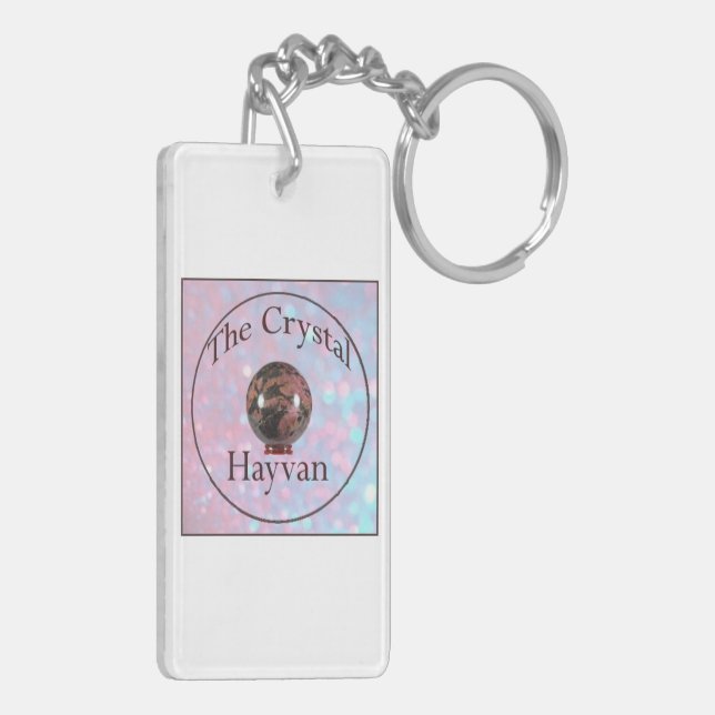 Baryte Print Acrylic Keychain (Back Left)