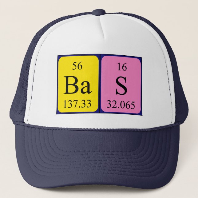 Bas periodic table name hat (Front)