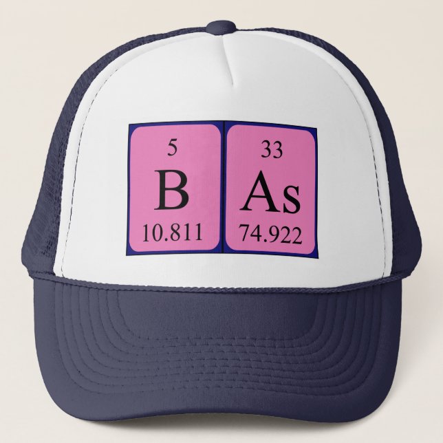 Bas periodic table name hat (Front)