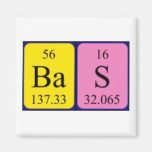 Bas periodic table name magnet
