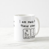 Bas periodic table name mug (Front Right)
