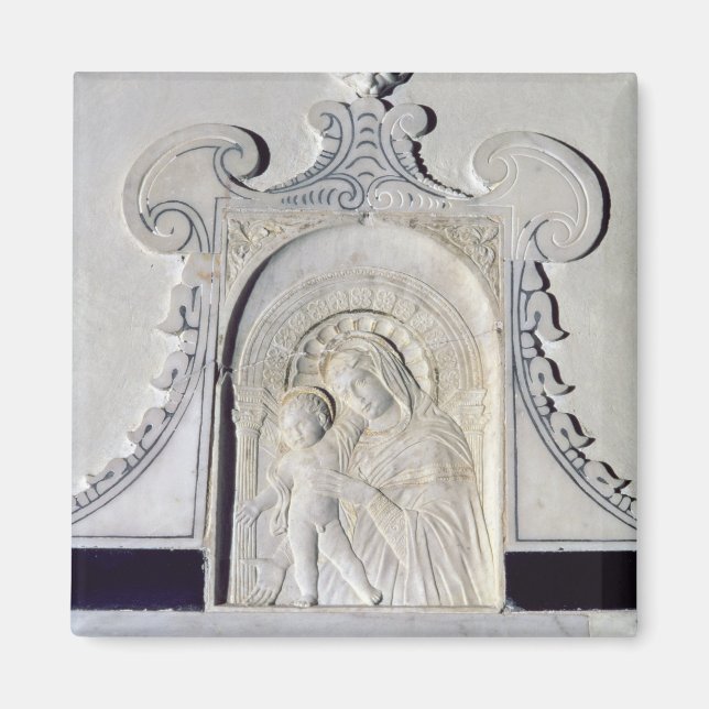 Bas-relief of a Madonna and Child (marble) Magnet (Front)