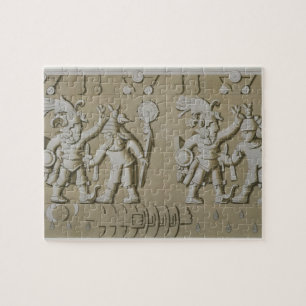 Bas Relief of Ancient Aztec Warriors, from The Sto Jigsaw Puzzle