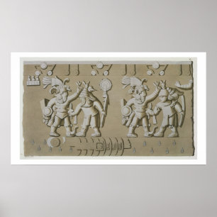 Bas Relief of Ancient Aztec Warriors, from The Sto Poster