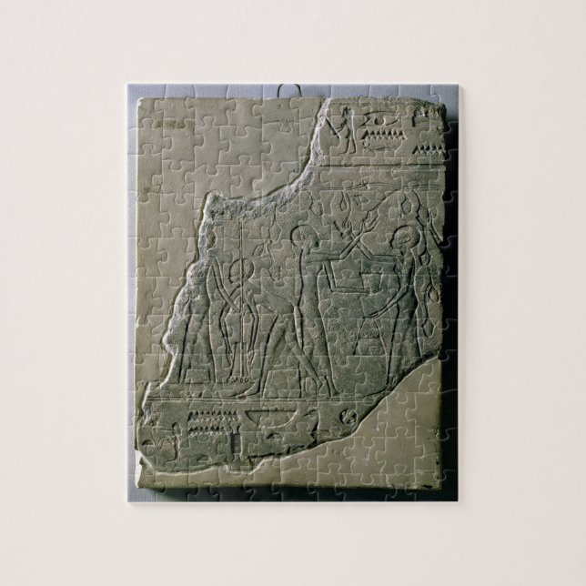 Bas relief of priestesses gathering grapes, 26th-3 jigsaw puzzle (Vertical)