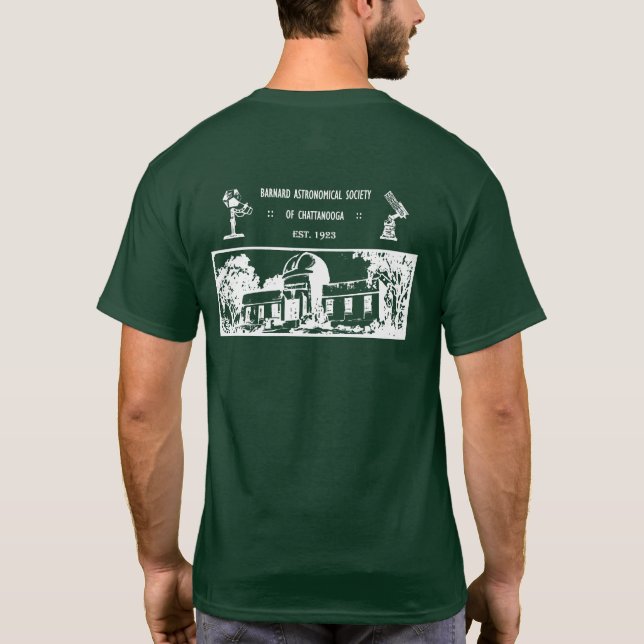 BAS Retro Design T-Shirt (White Logos) (Back)