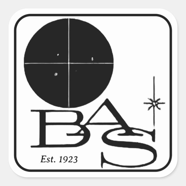 BAS Retro Logo Sticker (Front)