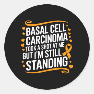 Basal Cell Carcinoma Awareness Skin Cancer Support Classic Round Sticker